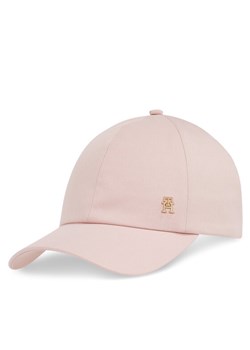Czapka z daszkiem Tommy Hilfiger Elevated Chic Soft Cap AW0AW17138 Różowy ze sklepu eobuwie.pl w kategorii Czapki z daszkiem damskie - zdjęcie 181291620
