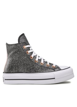 Trampki Converse Ctas Lift Hi A01301C Szary ze sklepu eobuwie.pl w kategorii Trampki damskie - zdjęcie 181291854