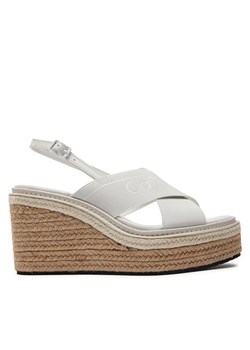 Espadryle Calvin Klein Wedge Sandal 50 He HW0HW01965 Biały ze sklepu eobuwie.pl w kategorii Sandały damskie - zdjęcie 181292363