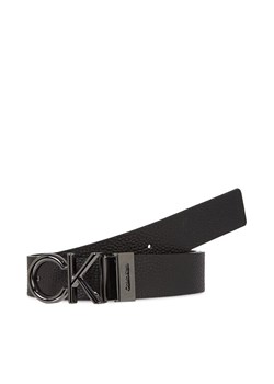 Pasek Męski Calvin Klein Adj/Rev Ck Metal Bombe Pb K50K510948 Czarny ze sklepu eobuwie.pl w kategorii Paski męskie - zdjęcie 181292481
