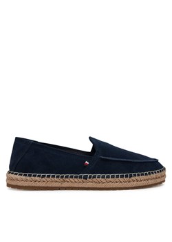 Espadryle Tommy Hilfiger Hilfiger Flex Espa Suede Loafer FM0FM05392 Granatowy ze sklepu eobuwie.pl w kategorii Espadryle męskie - zdjęcie 181293404