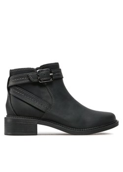 Botki Clarks Maye Strap 261680754 Czarny ze sklepu eobuwie.pl w kategorii Botki - zdjęcie 181293532