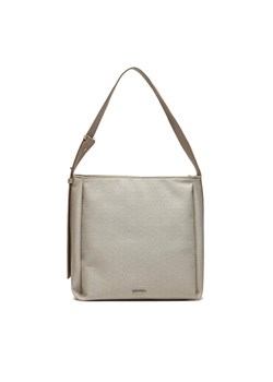 Torebka Calvin Klein Gracie K60K611663 Beżowy ze sklepu eobuwie.pl w kategorii Torby Shopper bag - zdjęcie 181293551