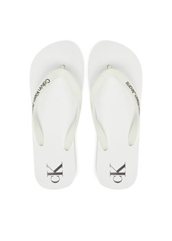 Japonki Calvin Klein Jeans Beach Sandal Transparent Tpu YM0YM01267 Biały ze sklepu eobuwie.pl w kategorii Klapki męskie - zdjęcie 181293834