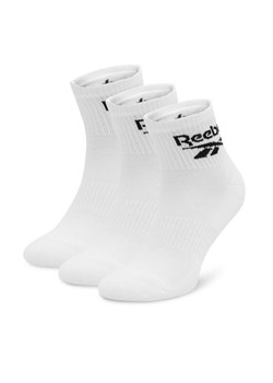 Zestaw 3 par wysokich skarpet unisex Reebok R0427-SS24 (3-pack) Biały ze sklepu eobuwie.pl w kategorii Skarpetki męskie - zdjęcie 181293991