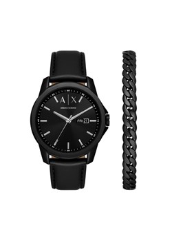 Zegarek Armani Exchange Banks Gift Set AX7147SET Czarny ze sklepu eobuwie.pl w kategorii Zegarki - zdjęcie 181294461
