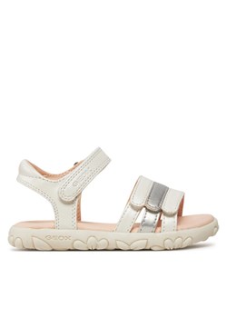 Sandały Geox J Sandal Haiti Girl J458ZD 000NF C0459 M Biały ze sklepu eobuwie.pl w kategorii Sandały dziecięce - zdjęcie 181294641