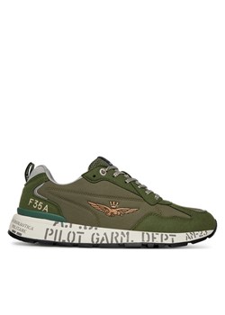 Sneakersy Aeronautica Militare 251SC276CT3332 Zielony ze sklepu eobuwie.pl w kategorii Buty sportowe męskie - zdjęcie 181294820