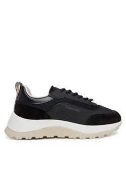 Sneakersy Calvin Klein Runner Lace Up Mesh Mix HW0HW02487 Czarny ze sklepu eobuwie.pl w kategorii Buty sportowe damskie - zdjęcie 181295062