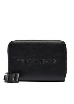 Duży Portfel Damski Tommy Jeans Tjw Ess Must Small Za AW0AW16387 Czarny ze sklepu eobuwie.pl w kategorii Portfele damskie - zdjęcie 181295290