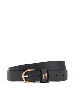 Pasek Damski Tommy Hilfiger Essential Effortless 2.5 AW0AW16836 Granatowy ze sklepu eobuwie.pl w kategorii Paski damskie - zdjęcie 181295513