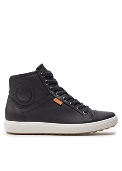 Sneakersy ECCO Soft 7 Ladies 43002301001 Czarny ze sklepu eobuwie.pl w kategorii Buty sportowe damskie - zdjęcie 181295553