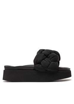 Klapki Inuikii Puffer Braided 70103-177 Czarny ze sklepu eobuwie.pl w kategorii Klapki damskie - zdjęcie 181295751