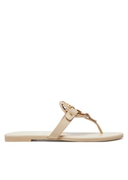 Japonki Tory Burch Miller 136593 Écru ze sklepu eobuwie.pl w kategorii Klapki damskie - zdjęcie 181295814