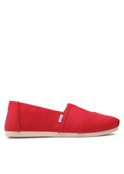 Tenisówki Toms Alpargata 10017743 Czerwony ze sklepu eobuwie.pl w kategorii Trampki damskie - zdjęcie 181296034