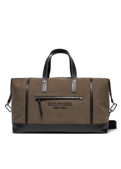 Torba weekendowa Tommy Hilfiger Th Prep Classic Duffle AM0AM11814 Khaki ze sklepu eobuwie.pl w kategorii Torby podróżne - zdjęcie 181296482