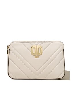 Torebka DKNY Delphine Dbl Zip Cbo R23EBG29 Écru ze sklepu eobuwie.pl w kategorii Listonoszki - zdjęcie 181296990