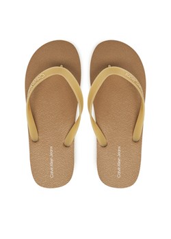 Japonki Calvin Klein Jeans Thong+ Tpu YM0YM01265 Beżowy ze sklepu eobuwie.pl w kategorii Klapki męskie - zdjęcie 181297014
