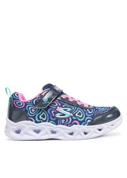 Sneakersy Skechers Heart Lights-Boogie Love 303257L/NVMT Granatowy ze sklepu eobuwie.pl w kategorii Buty sportowe dziecięce - zdjęcie 181297544