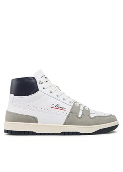 Sneakersy Mercer Amsterdam The Brooklyn High ME231014 Biały ze sklepu eobuwie.pl w kategorii Buty sportowe męskie - zdjęcie 181297553