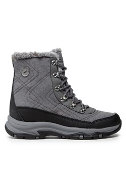 Trekkingi Skechers Cold Blues 167283/CCL Szary ze sklepu eobuwie.pl w kategorii Śniegowce damskie - zdjęcie 181297640