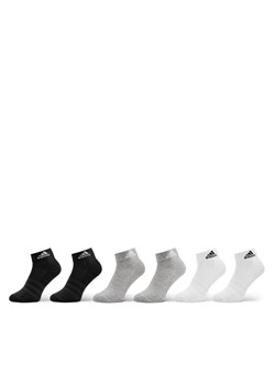Skarpety Niskie Unisex adidas Cushioned Sportswear Ankle Socks 6 Pairs IC1292 Szary ze sklepu eobuwie.pl w kategorii Skarpetki męskie - zdjęcie 181298024