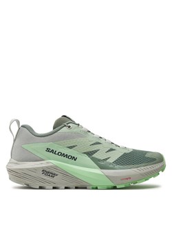 Buty do biegania Salomon Sense Ride 5 L47314100 Zielony ze sklepu eobuwie.pl w kategorii Buty sportowe damskie - zdjęcie 181298184