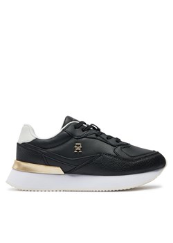 Sneakersy Tommy Hilfiger Chic Chunky Runner FW0FW08203 Czarny ze sklepu eobuwie.pl w kategorii Buty sportowe damskie - zdjęcie 181298204