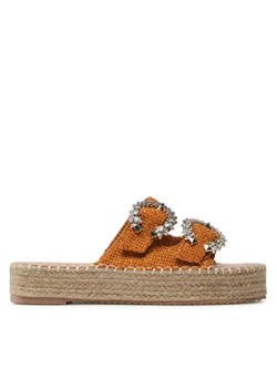 Espadryle DeeZee JSZ5874-6 Brązowy ze sklepu eobuwie.pl w kategorii Klapki damskie - zdjęcie 181298211