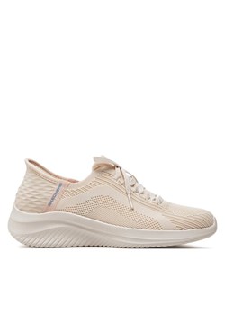 Sneakersy Skechers Ultra Flex 3.0-Brilliant Path 149710/NAT Beżowy ze sklepu eobuwie.pl w kategorii Buty sportowe damskie - zdjęcie 181298314