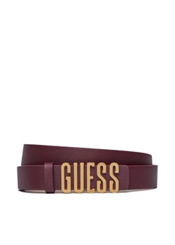 Pasek Damski Guess BW7848 P3425 Bordowy ze sklepu eobuwie.pl w kategorii Paski damskie - zdjęcie 181298341