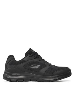 Sneakersy Skechers Flex Advantage 4.0 232225/BBK Czarny ze sklepu eobuwie.pl w kategorii Buty sportowe męskie - zdjęcie 181298691