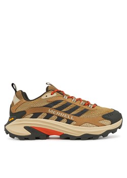 Trekkingi Merrell Moab Speed 2 J037529 Brązowy ze sklepu eobuwie.pl w kategorii Buty trekkingowe męskie - zdjęcie 181298740