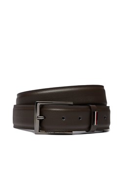 Pasek Męski Tommy Hilfiger Business Texture 3.5 Adj AM0AM12069 Brązowy ze sklepu eobuwie.pl w kategorii Paski męskie - zdjęcie 181298971
