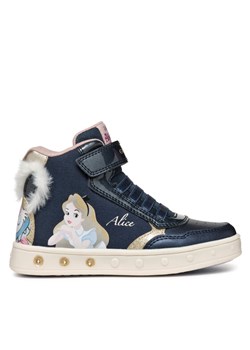 Sneakersy Geox J Skylin Girl J468WG 011KN C4256 D Granatowy ze sklepu eobuwie.pl w kategorii Trampki dziecięce - zdjęcie 181299073