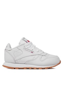 Sneakersy Reebok Classic Leather AR1148 Biały ze sklepu eobuwie.pl w kategorii Buty sportowe dziecięce - zdjęcie 181299453