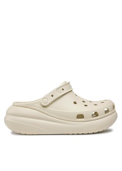 Klapki Crocs Classic Crush Clog 207521 Beżowy ze sklepu eobuwie.pl w kategorii Klapki damskie - zdjęcie 181299744