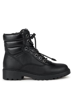 Trapery Geox J Casey Girl B Abx J367ZB 0BCLV C9999 D Czarny ze sklepu eobuwie.pl w kategorii Workery damskie - zdjęcie 181299830