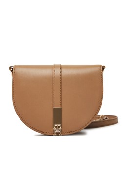 Torebka Tommy Hilfiger Heritage Saddle Bag AW0AW17164 Brązowy ze sklepu eobuwie.pl w kategorii Listonoszki - zdjęcie 181299964