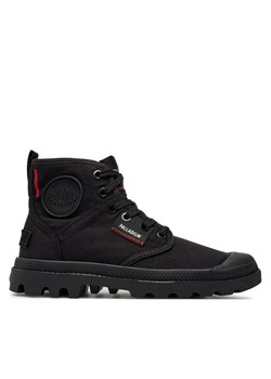 Trapery Palladium Pampa Hi Patch 79117-008-M Czarny ze sklepu eobuwie.pl w kategorii Workery damskie - zdjęcie 181299994