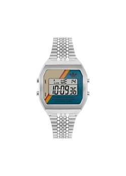 Zegarek adidas Originals Street Digital Two AOST23556 Srebrny ze sklepu eobuwie.pl w kategorii Zegarki - zdjęcie 181300090