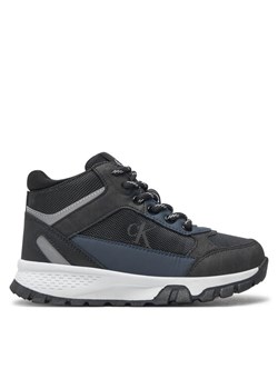 Sneakersy Calvin Klein Jeans High Top Lace-Up Sneaker V3B9-81087-1492 M Czarny ze sklepu eobuwie.pl w kategorii Buty sportowe dziecięce - zdjęcie 181300131