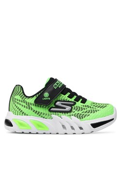 Sneakersy Skechers Vorlo 400137L/LMBK Zielony ze sklepu eobuwie.pl w kategorii Buty sportowe dziecięce - zdjęcie 181300263