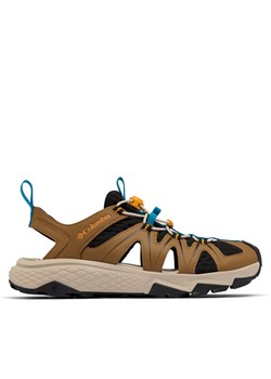 Sandały Columbia Peakfreak Rush™ Leather Sandal 2109471 Brązowy ze sklepu eobuwie.pl w kategorii Sandały męskie - zdjęcie 181300381