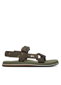 Sandały Quiksilver AQYL101253 Zielony ze sklepu eobuwie.pl w kategorii Sandały męskie - zdjęcie 181301081