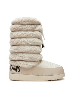 Śniegowce LOVE MOSCHINO JA24312G0LISH120 Écru ze sklepu eobuwie.pl w kategorii Śniegowce damskie - zdjęcie 181301314