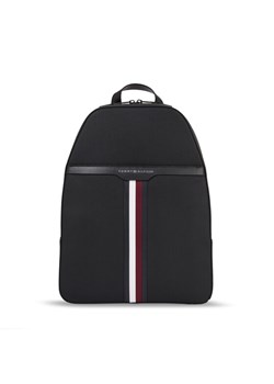 Plecak Tommy Hilfiger Th Coated Canvas Backpack AM0AM11533 Czarny ze sklepu eobuwie.pl w kategorii Plecaki - zdjęcie 181301324