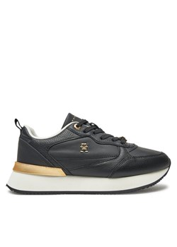 Sneakersy Tommy Hilfiger FW0FW08117 Czarny ze sklepu eobuwie.pl w kategorii Buty sportowe damskie - zdjęcie 181301403