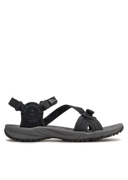 Sandały Jack Wolfskin Lakewood RiderSandal 4019041 Czarny ze sklepu eobuwie.pl w kategorii Sandały damskie - zdjęcie 181301422