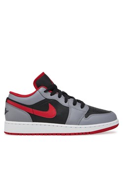 Sneakersy Nike Air Jordan 1 Low (GS) 553560 060 Czarny ze sklepu eobuwie.pl w kategorii Buty sportowe dziecięce - zdjęcie 181301424